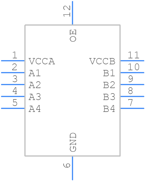TXS0104VRUTR - Texas Instruments - PCB symbol