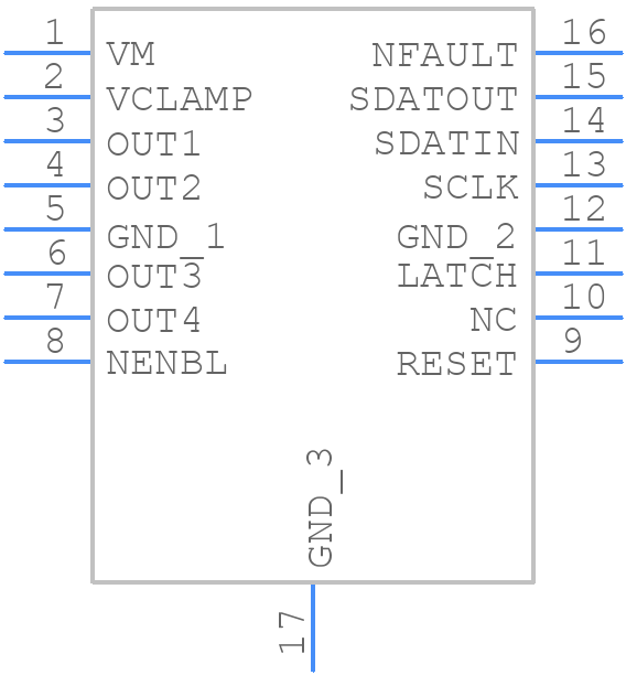 DRV8804PWP - Texas Instruments - PCB symbol