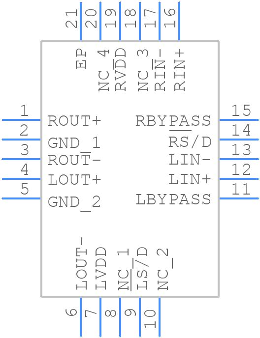 TPA6020A2RGWT - Texas Instruments - PCB symbol