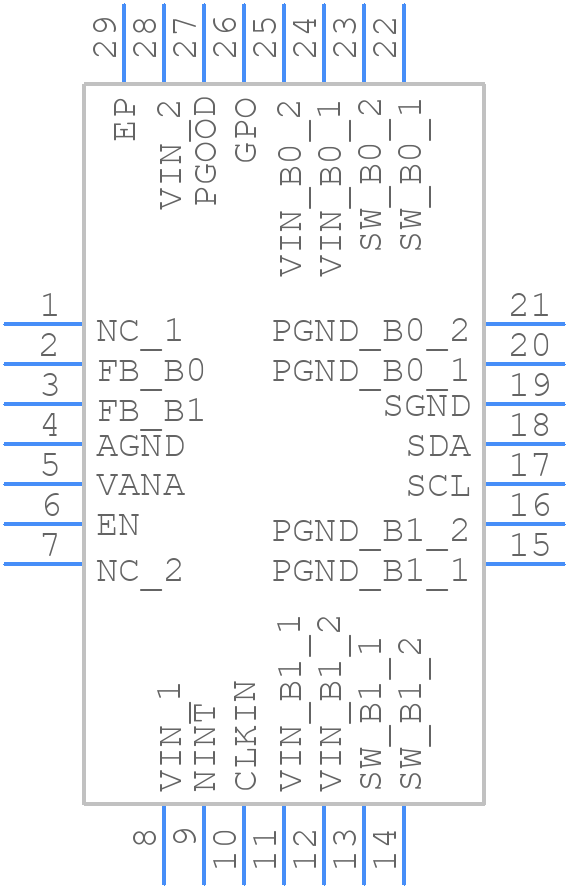 TPS6565342RHDTQ1 - Texas Instruments - PCB symbol