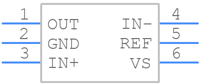 INA185A1IDRLR - Texas Instruments - PCB symbol