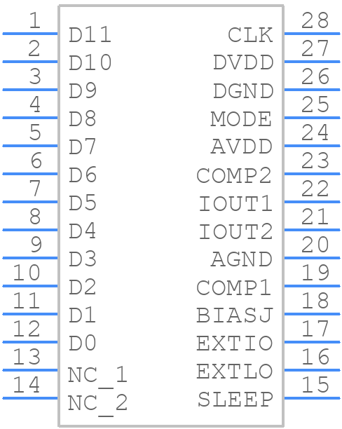 THS5661AIPWR - Texas Instruments - PCB symbol