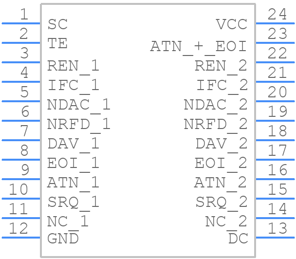 SN75ALS164DW - Texas Instruments - PCB symbol