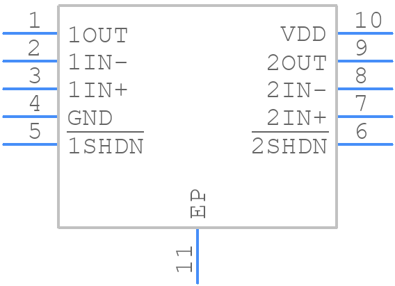 TLC073IDGQ - Texas Instruments - PCB symbol