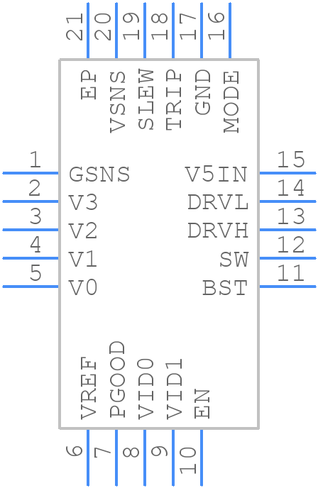 TPS51518RUKR - Texas Instruments - PCB symbol