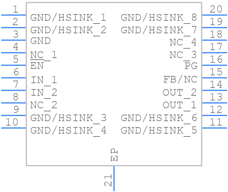 TPS76801QPWPRQ1 - Texas Instruments - PCB symbol