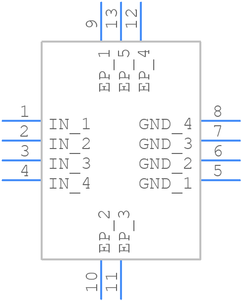 TVS0701DRBR - Texas Instruments - PCB symbol
