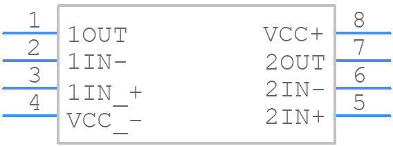 TLE2072AIDR - Texas Instruments - PCB symbol