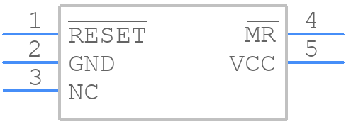 TPS3847085DBVT - Texas Instruments - PCB symbol