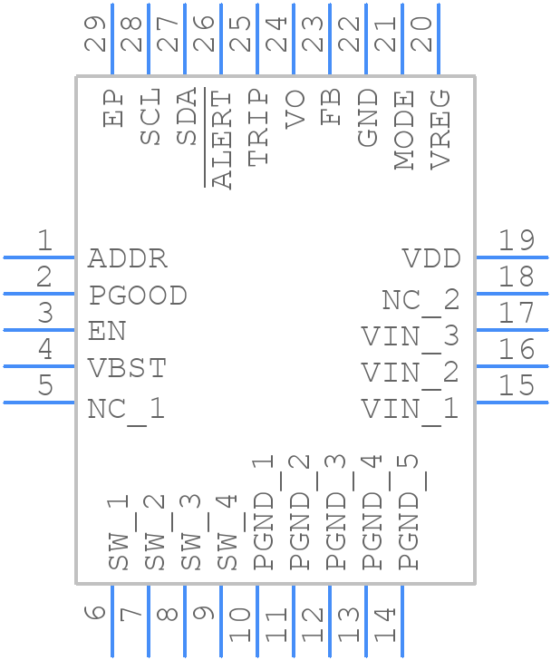 TPS53915RVER - Texas Instruments - PCB symbol