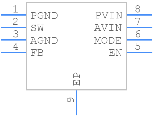 TPS62061DSGR - Texas Instruments - PCB symbol