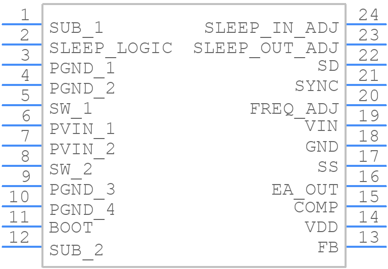 LM2650MX-ADJ/NOPB - Texas Instruments - PCB symbol