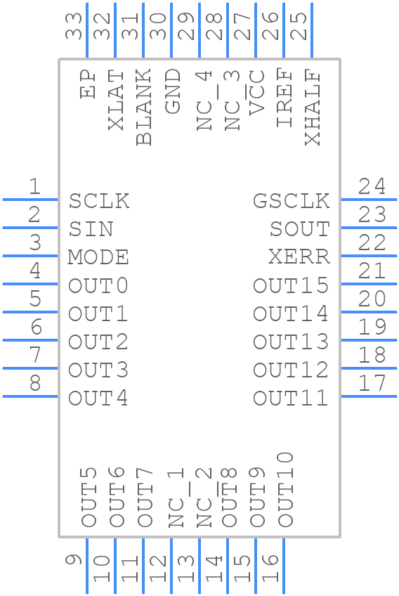 TLC5946RHBT - Texas Instruments - PCB symbol