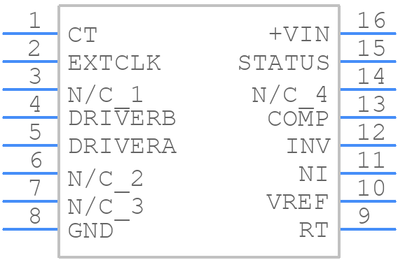 UC3901DW - Texas Instruments - PCB symbol