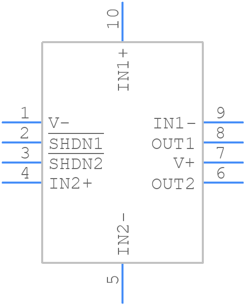 TLV9002SIRUGR - Texas Instruments - PCB symbol