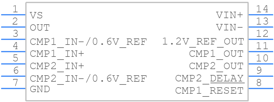 INA205AIPW - Texas Instruments - PCB symbol