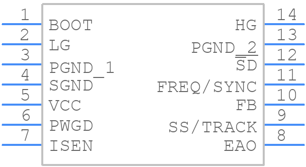 LM2747MTCX/NOPB - Texas Instruments - PCB symbol