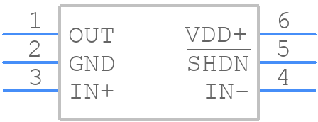 TLV2450IDBVT - Texas Instruments - PCB symbol