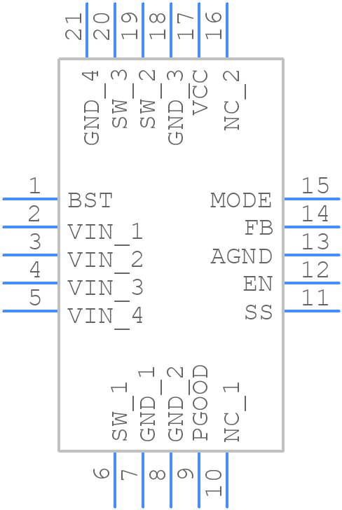XTPS56C230RJET - Texas Instruments - PCB symbol