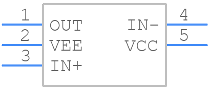 TLV7011DBVR - Texas Instruments - PCB symbol