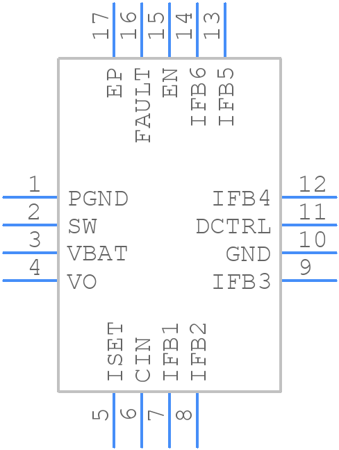 TPS61180RTET - Texas Instruments - PCB symbol