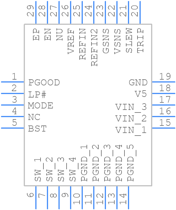 TPS51367RVER - Texas Instruments - PCB symbol