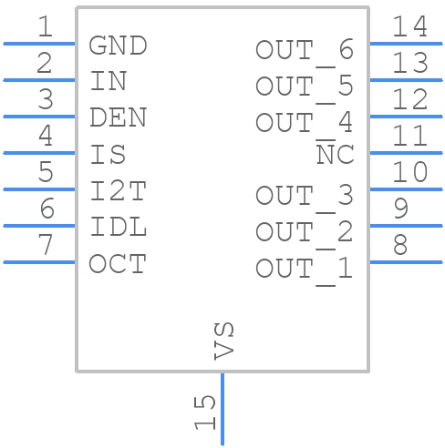 BTG7003A1EPWXUMA1 - Infineon - PCB symbol