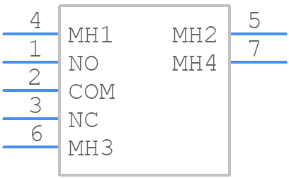 BB15AB-FA - NKK Switches - PCB symbol