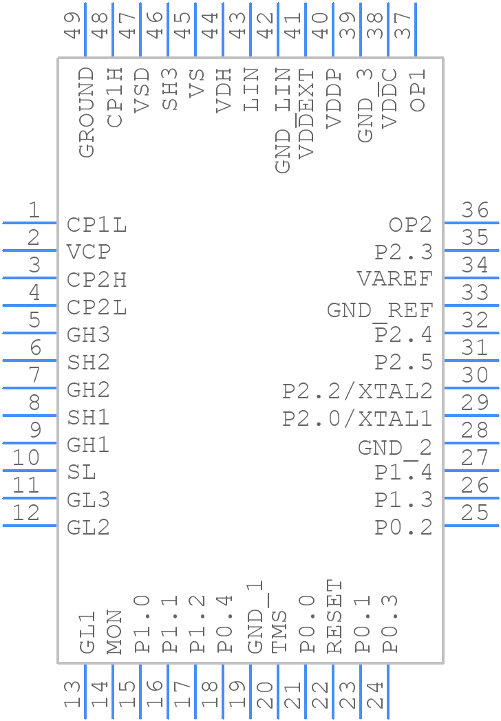 TLE9879QXA40XUMA4 - Infineon - PCB symbol