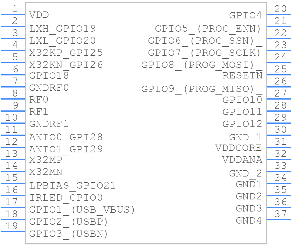 QPG6200LSR - Qorvo - PCB symbol