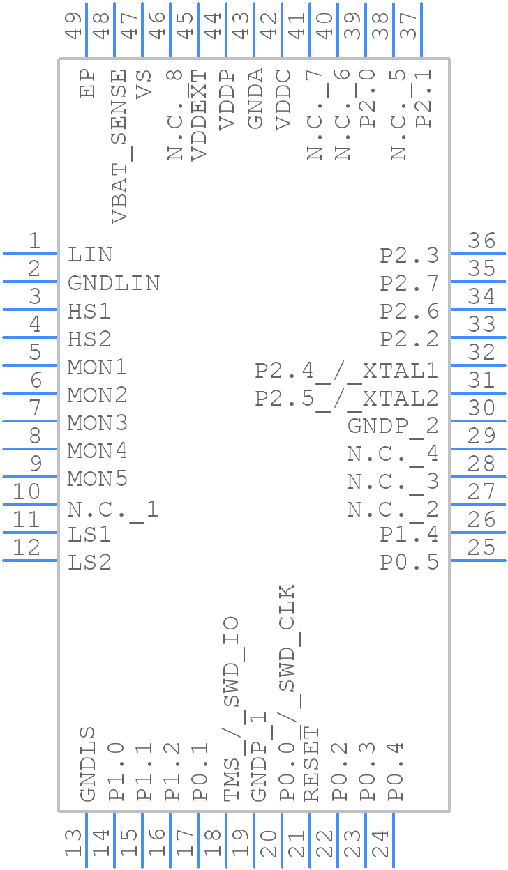 TLE98422QXXUMA2 - Infineon - PCB symbol