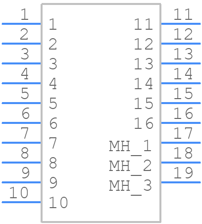 155911-0048 - ITT CANNON - PCB symbol