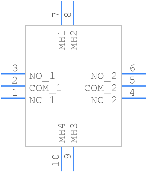 MSN23BSW13 - NKK Switches - PCB symbol
