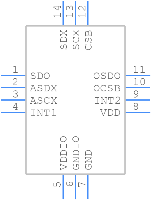 BMI270 - BOSCH - PCB symbol