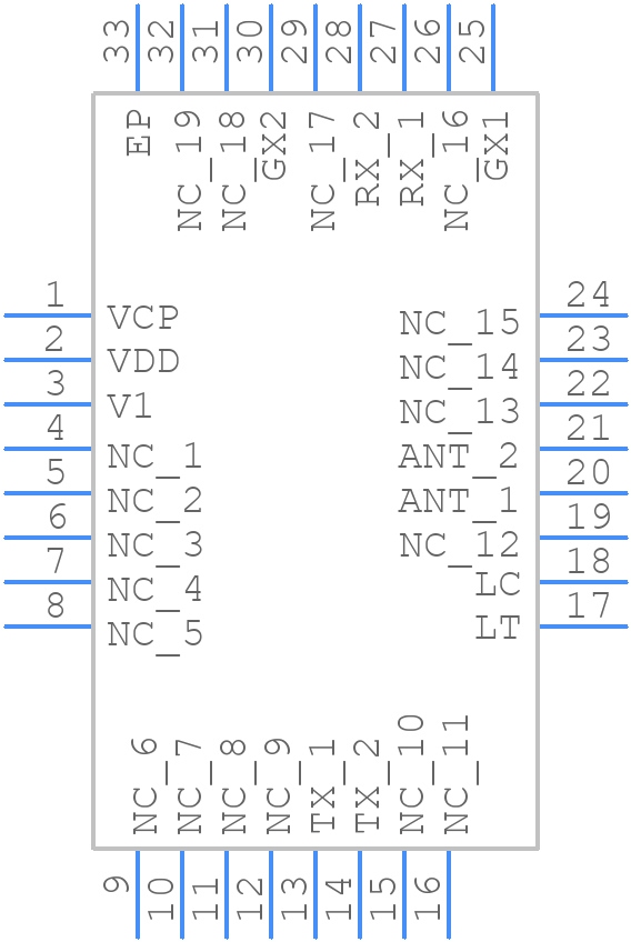 TS8029N - Tagore Technology - PCB symbol