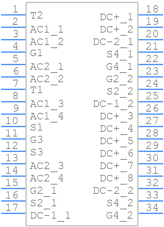 CBB011M12GM4 - Wolfspeed - PCB symbol