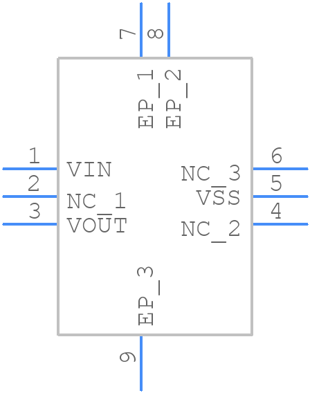 XC6201P331DR-G - Torex - PCB symbol