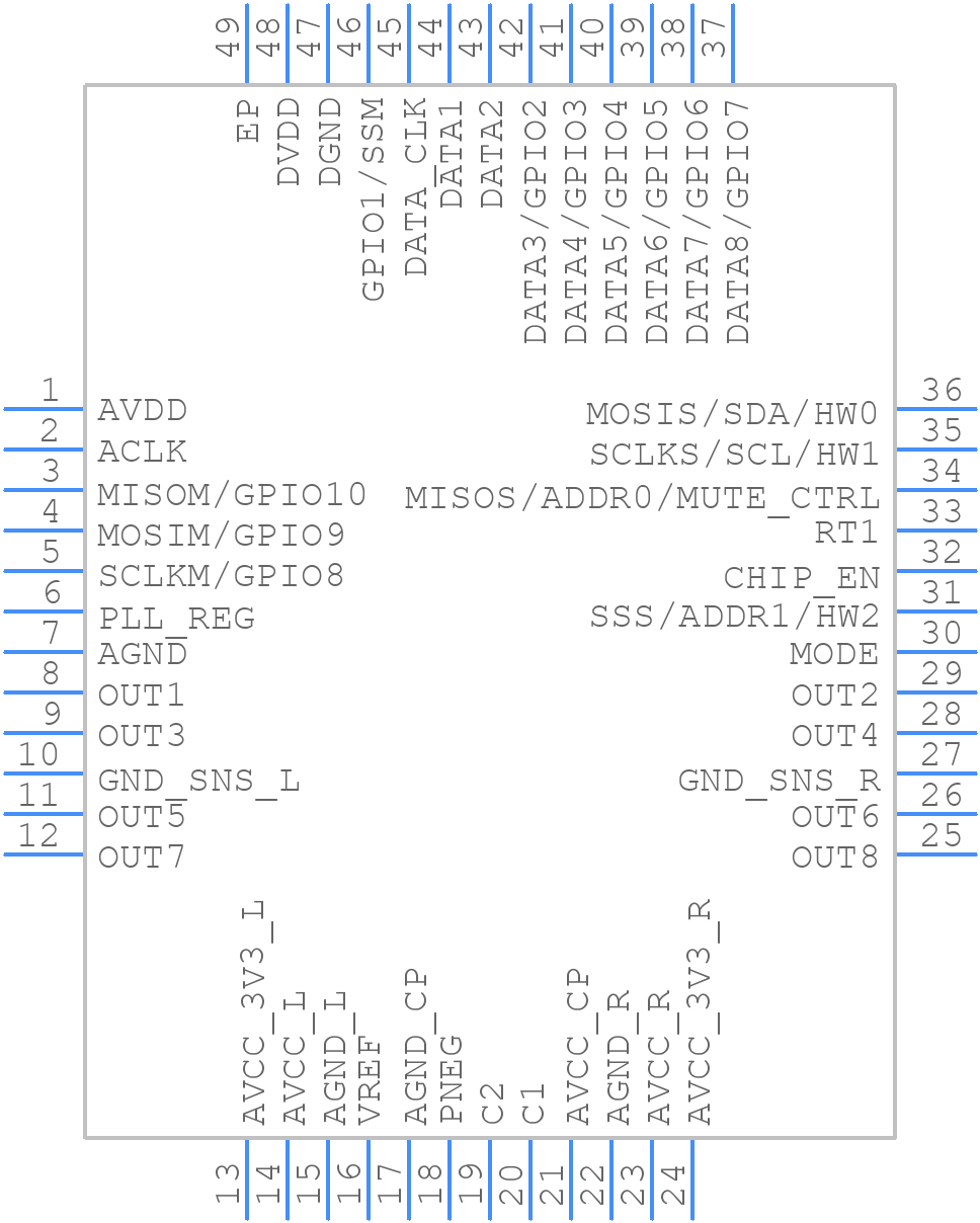 ES9082Q - ESS Technology - PCB symbol