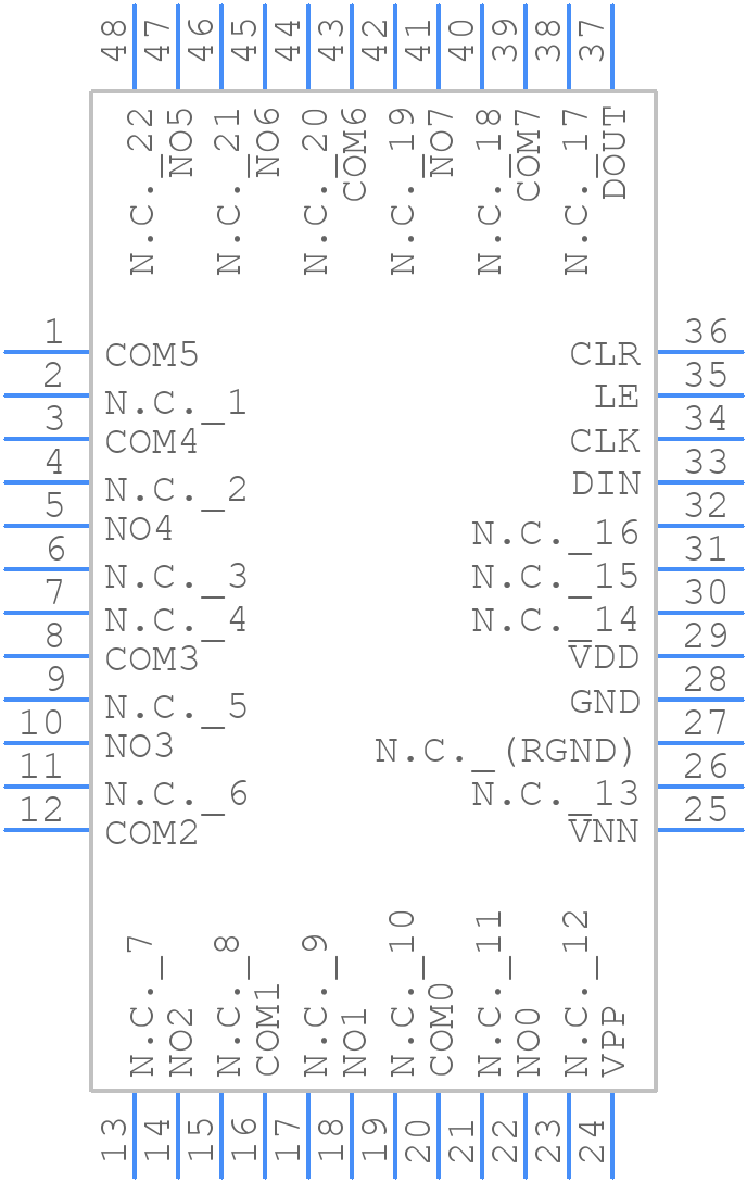 MAX4800ACCM+ - Analog Devices - PCB symbol