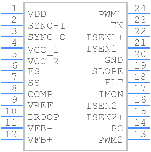 ISL73847SLHMBZ - Renesas Electronics - PCB symbol