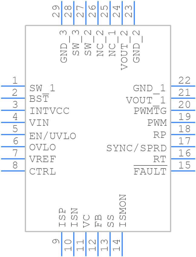 LT3922EUFD-1#WTRPBF - Analog Devices - PCB symbol