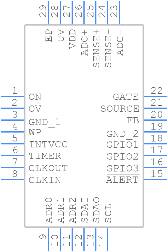LTC4281AUFD#TRPBF - Analog Devices - PCB symbol