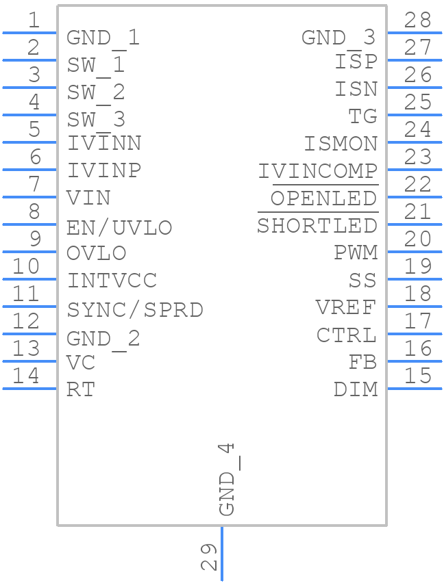 LT3952AHFE#WPBF - Analog Devices - PCB symbol
