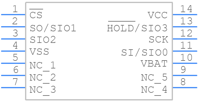 23LCV02M-I/ST - Microchip - PCB symbol