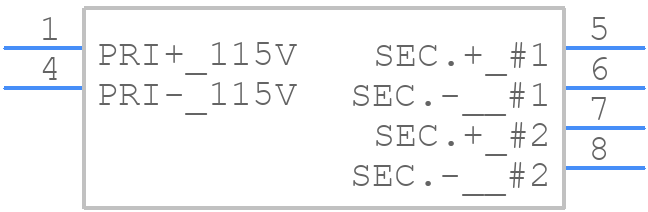 164F36 - Hammond Manufacturing - PCB symbol