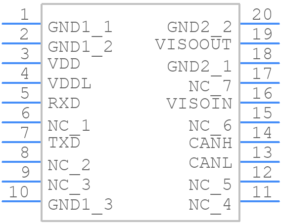 NSIP9045-DSWTR - NOVOSENSE - PCB symbol