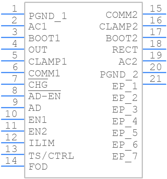 BQ51013CRHLR - Texas Instruments - PCB symbol
