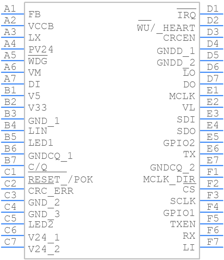 MAX22516AWO+T - Analog Devices - PCB symbol