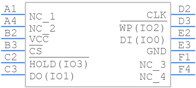W25Q64JVBYIQ TR - Winbond - PCB symbol