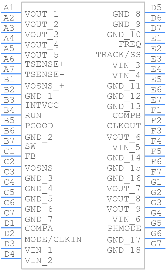 LTM4640EY#PBF - Analog Devices - PCB symbol